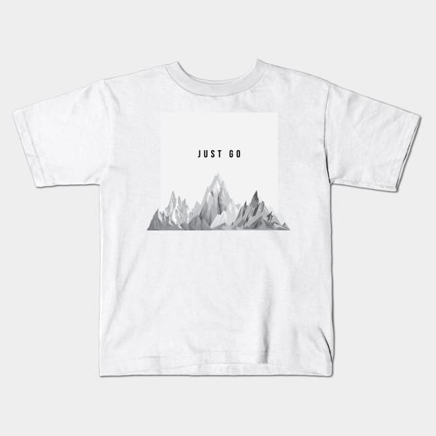 Just Go Kids T-Shirt by kadiemq